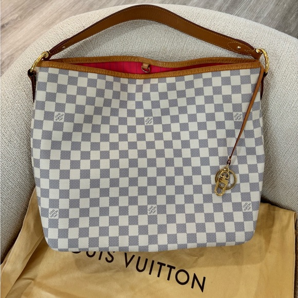 Louis Vuitton Handbags - Authentic Louis Vuitton delightful MM damier azur HOT PINK interior